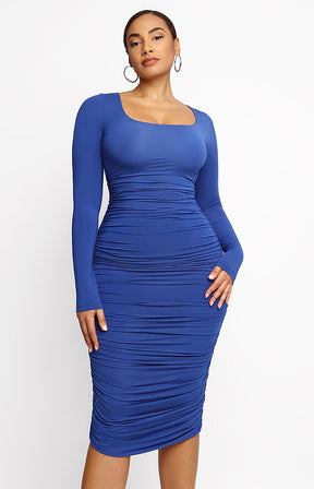 Smooth Ruched Shaping Dress