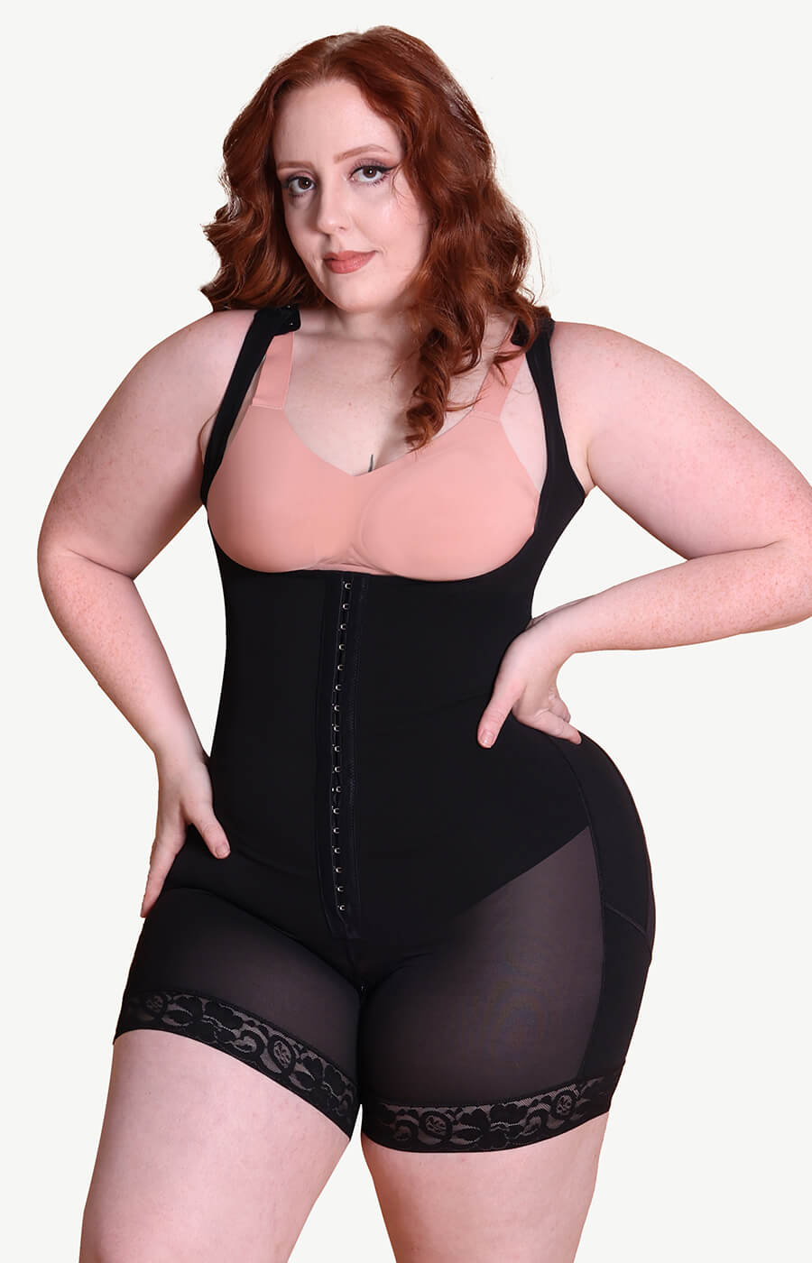 AirSlim® Tummy Control Bodysuit With Eye-and-Hook Closure