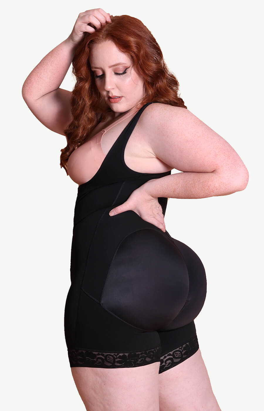 AirSlim® Tummy Control Bodysuit With Eye-and-Hook Closure