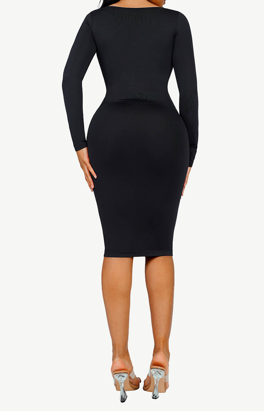 Seamless Square Neck Shaping Dress