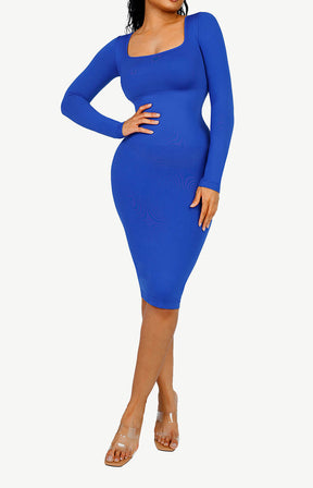 Seamless Square Neck Shaping Dress