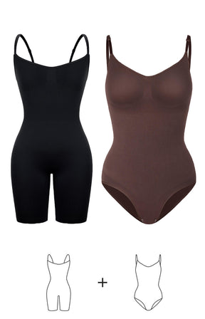 Bundle 1 Full Body Shapewear + 1 Ultra Comfy Shaper