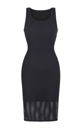 Circle Mesh Bodycon Shaping Dress