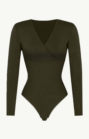 Cozy Ribbed Chic Cut-Out Bodysuit