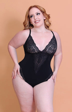 LacyDaisy Mesh Lace Lingerie Bodysuit