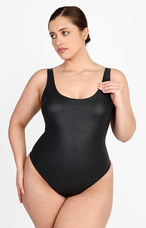 Leather Sculpt Outdoor Tank Bodysuit