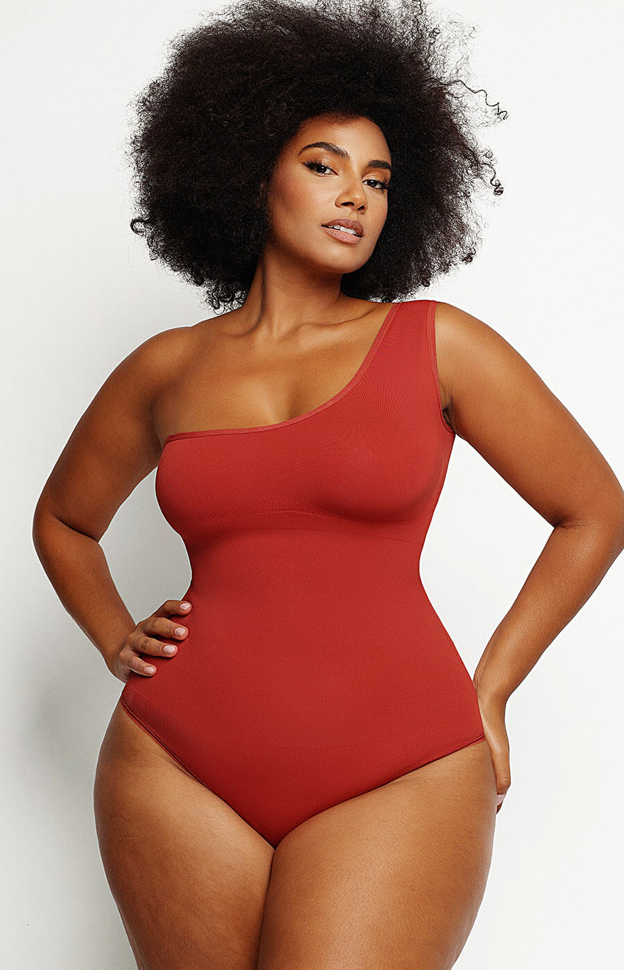 PowerConceal™ One Shoulder Thong Bodysuit