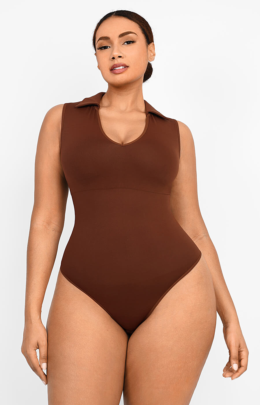 PowerConceal™ Polo Sleeveless Bodysuit