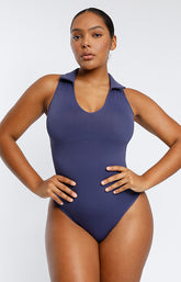 PowerConceal™ Polo Sleeveless Bodysuit