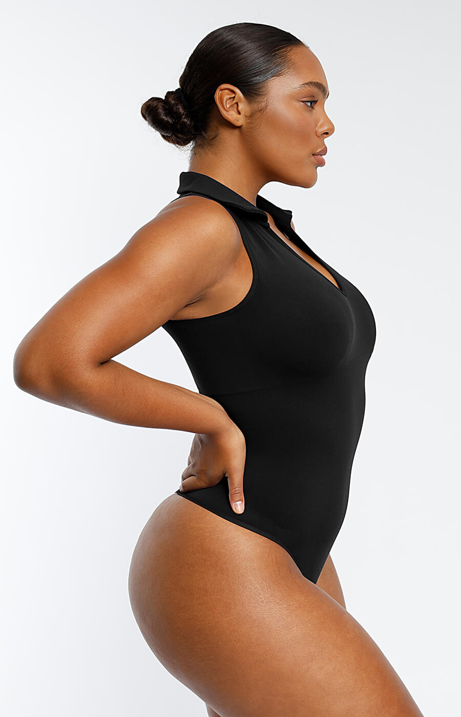 PowerConceal™ Polo Sleeveless Bodysuit