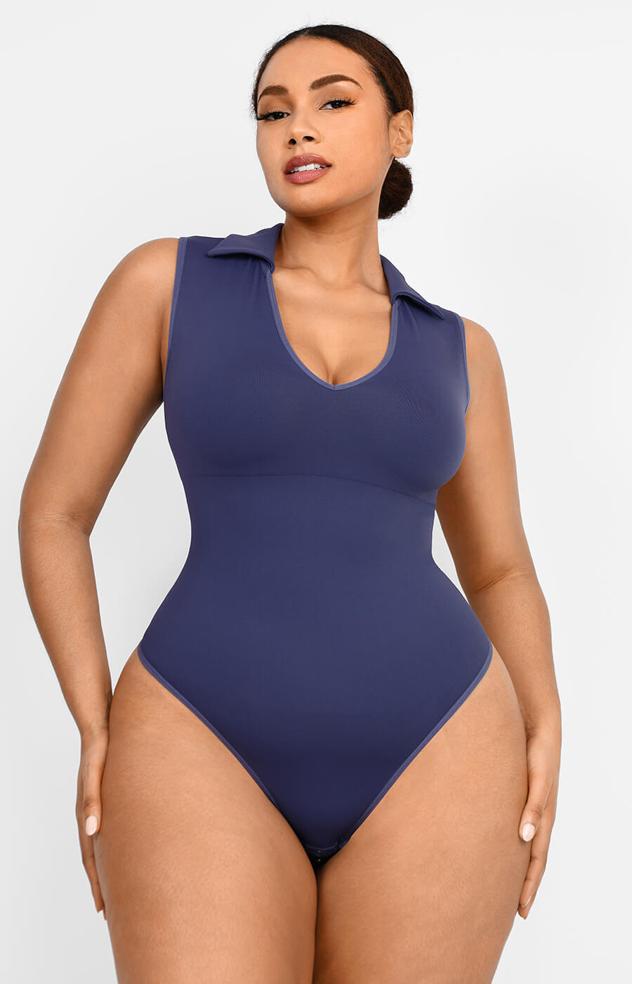 PowerConceal™ Polo Sleeveless Bodysuit