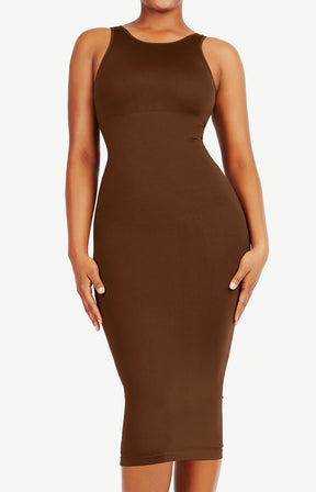 Seamless Eco-Friendly Shaping Dress with Large U-Back