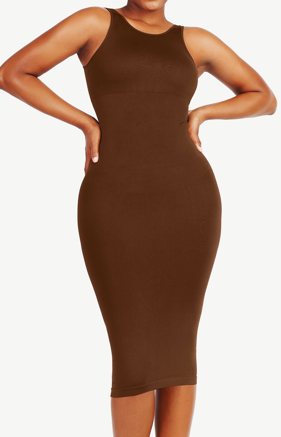 Seamless Eco-Friendly Shaper Dress with Large U-Back